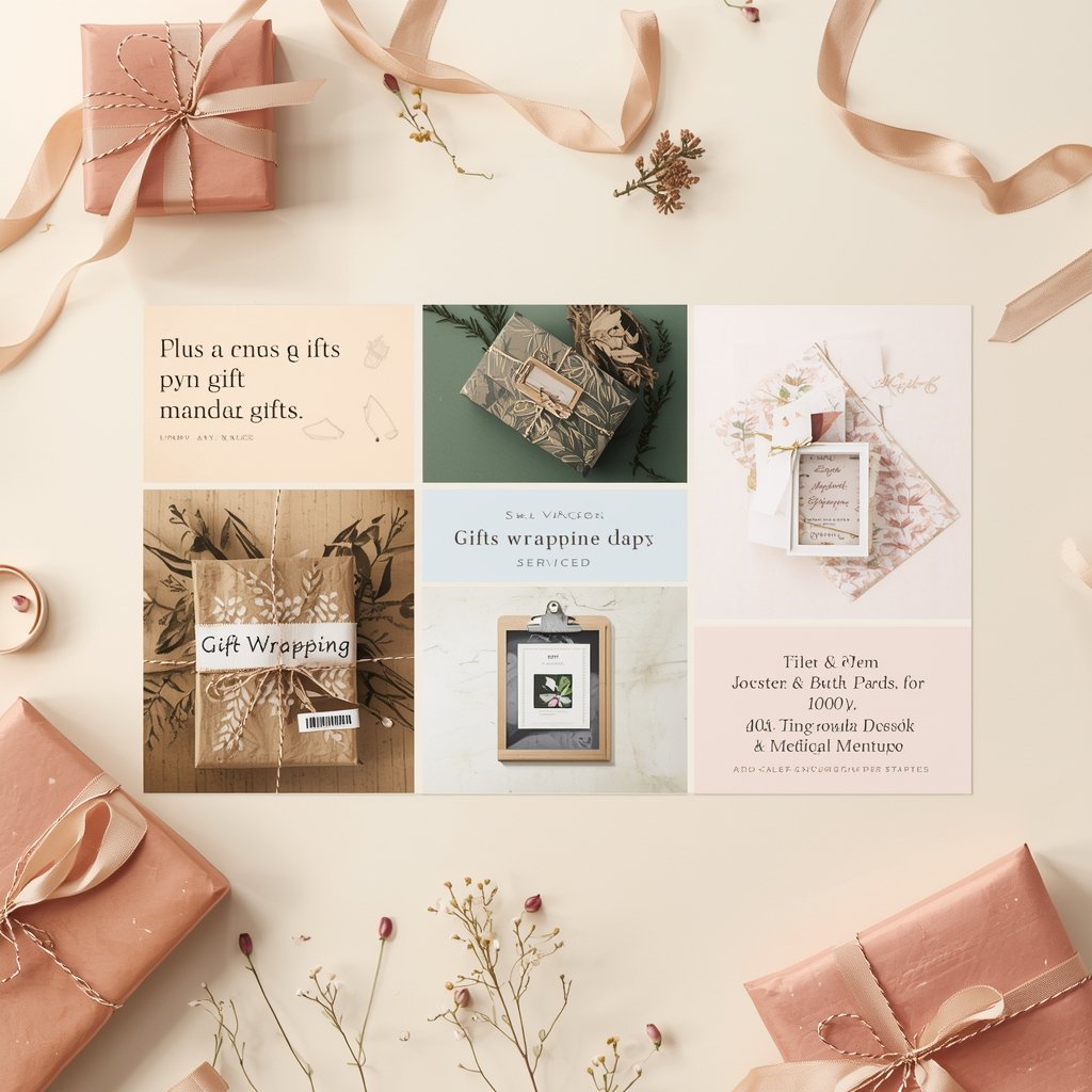 Custom gift set with multiple handcrafted items